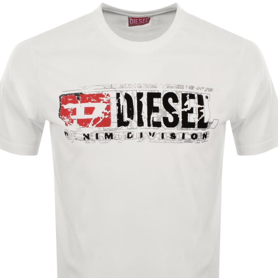 Diesel T Norm T6 T Shirt Off White Diesel T Norm T6 T Shirt Off White